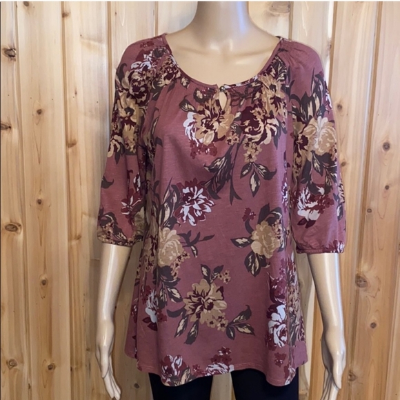 Sonoma Boho Cotton/Modal Top Large - Picture 2 of 6